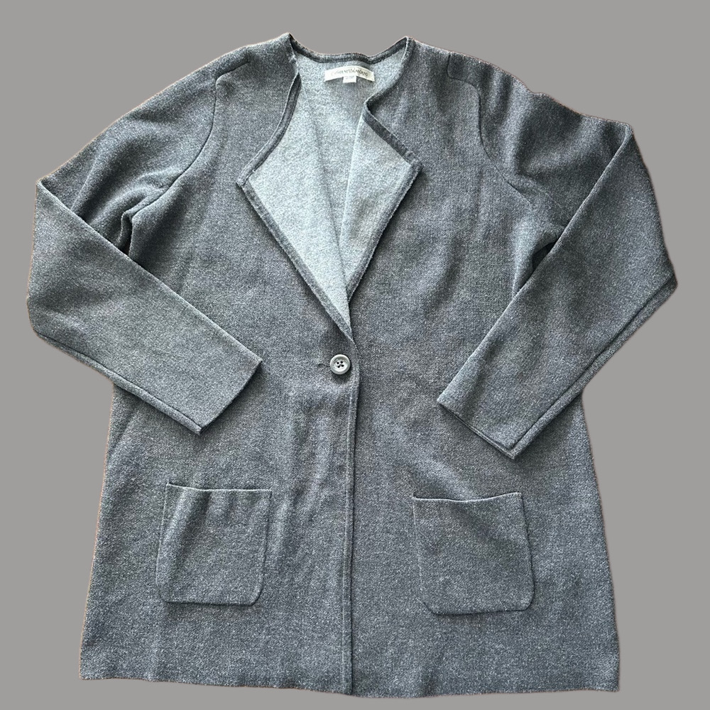 Catherine Maladrino cardigan with single button grey size XL